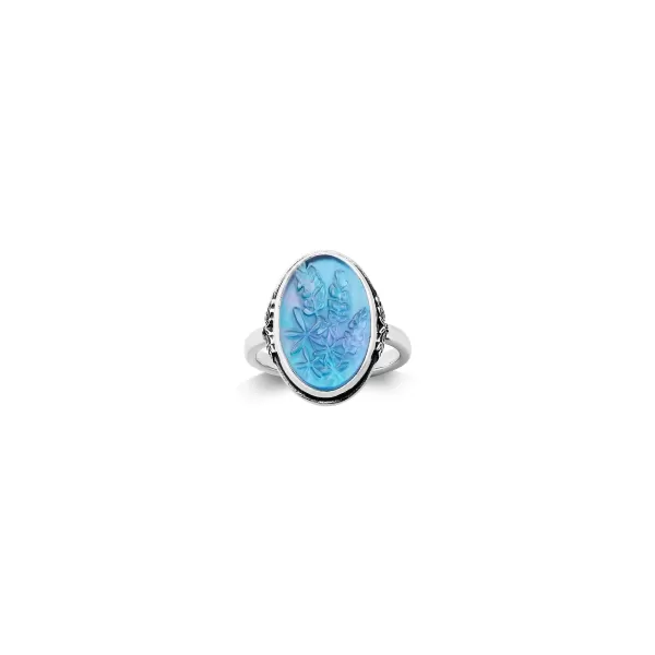 James Avery Artisan Jewelry Rings-Sculpted Bluebonnet Layered Gemstone Ring