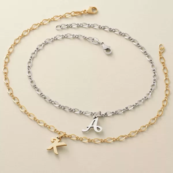 James Avery Artisan Jewelry Bracelets-Small Script Initial Anklet