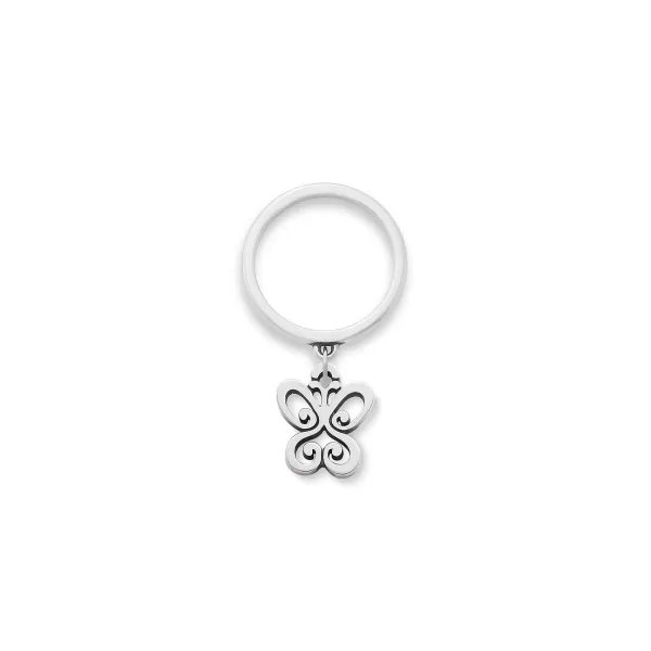 James Avery Artisan Jewelry Rings-Small Spring Butterfly Charm Dangle Ring