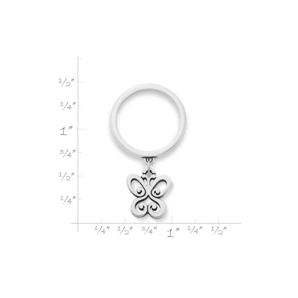 James Avery Artisan Jewelry Rings-Small Spring Butterfly Charm Dangle Ring