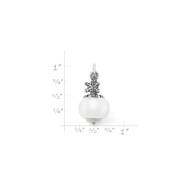 James Avery Artisan Jewelry Charms-Snowflake Art Glass Charm