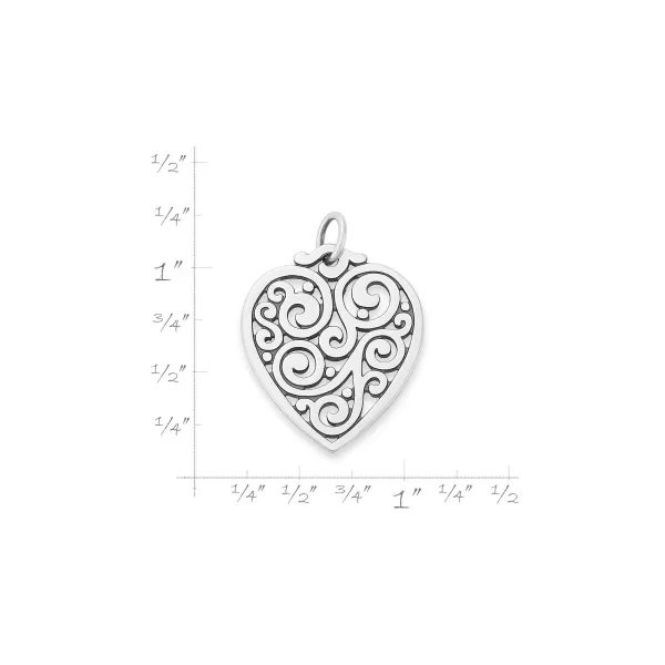 James Avery Artisan Jewelry Charms-Sorrento Heart Pendant