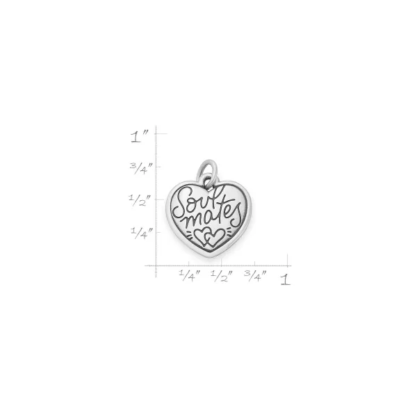 James Avery Artisan Jewelry Charms-Soulmates Heart Charm