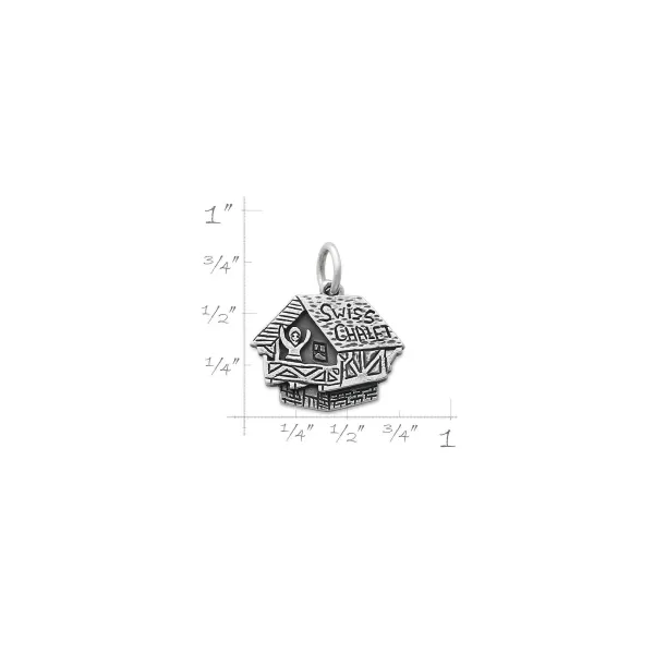 James Avery Artisan Jewelry Charms-Swiss Chalet Cabin Charm