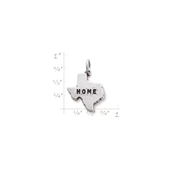 James Avery Artisan Jewelry Charms-Texas Is "Home" Charm