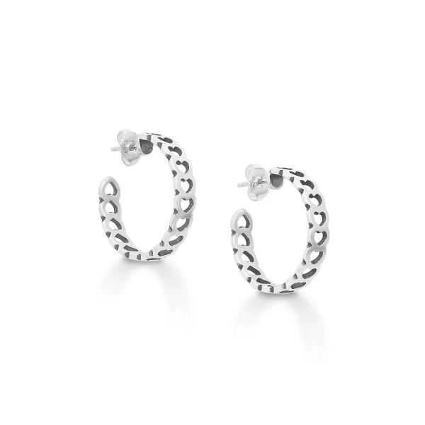 James Avery Artisan Jewelry Earrings-Tiny Hearts Hoops