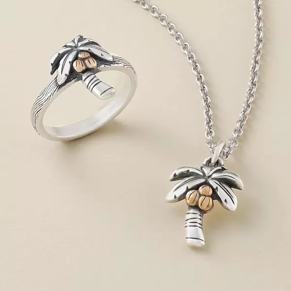 James Avery Artisan Jewelry Rings-Tropical Palm Tree Ring