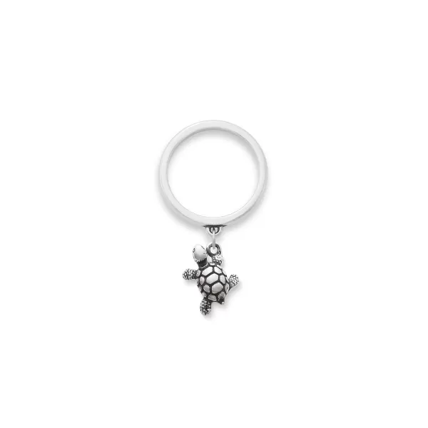 James Avery Artisan Jewelry Rings-Turtle Charm Dangle Ring