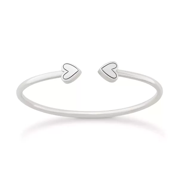 James Avery Artisan Jewelry Bracelets-Two Hearts Flexible Cuff Bracelet