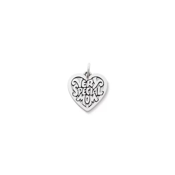 James Avery Artisan Jewelry Charms-Very Special Mom Heart Charm