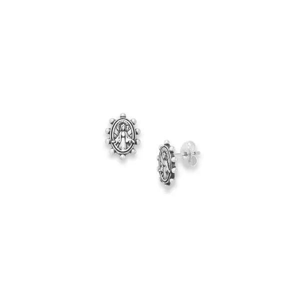 James Avery Artisan Jewelry Earrings-Virgin Mary Studs