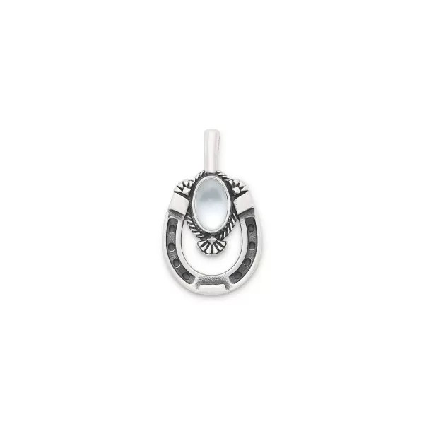 James Avery Artisan Jewelry Pendants-Western Horseshoe Gemstone Pendant