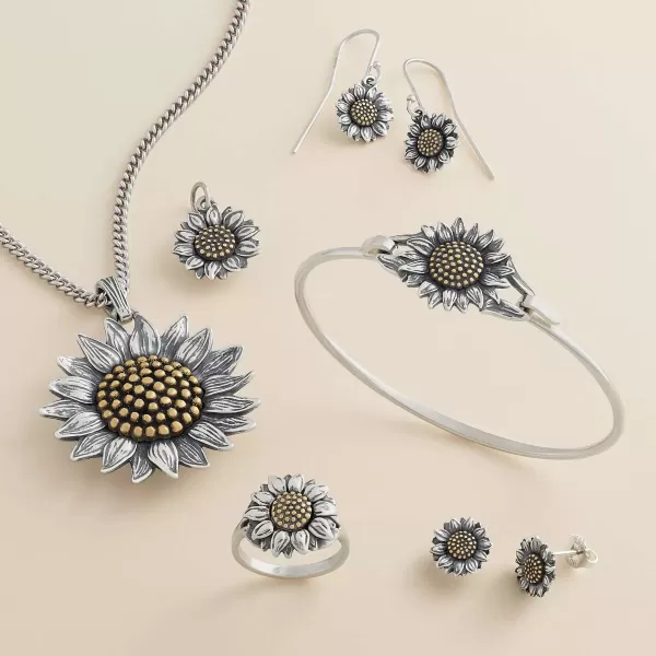 James Avery Artisan Jewelry Earrings-Wild Sunflower Dangle Earrings