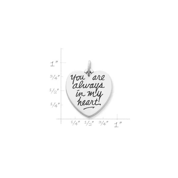 James Avery Artisan Jewelry Charms-You Are Always In My Heart Charm